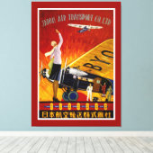 Japan Luchtvervoer - XL Canvas Afdruk (Insitu (Houten vloer))