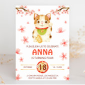 Japan Lucky Cat Kersenbloesem Kaart