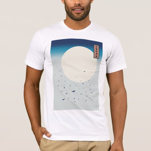 Japan maanlicht zwaluwen t-shirt (Voorkant)