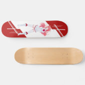 Japan Manga Anime meisje gekleed in vlag Japans Skateboard (Horizontaal)