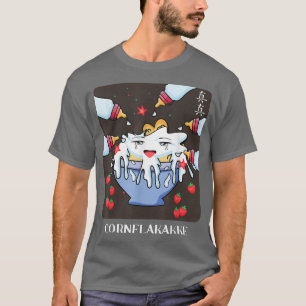 Japan Manga Anime naughty Pun Foodie Otaku Cornfla T-shirt