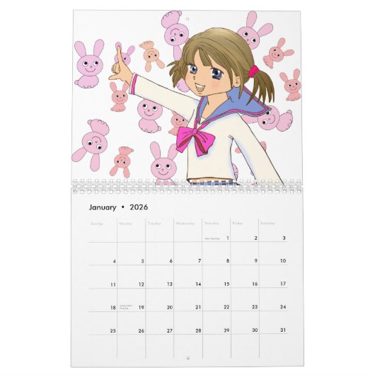 japan manga the sutra(hannya shingyo)Japan Kalender (Jan 2026)
