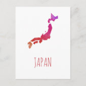 Japan Map Briefkaart (Voorkant)