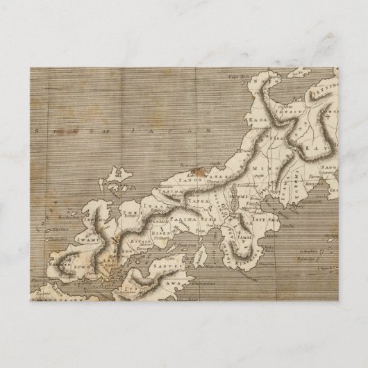 Japan Map door Arrowsmith Briefkaart (Voorkant)
