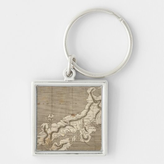 Japan Map door Arrowsmith Sleutelhanger (Voorkant)