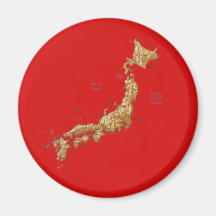 Japan Map Magnet