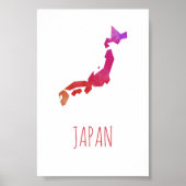 Japan Map Poster (Voorkant)