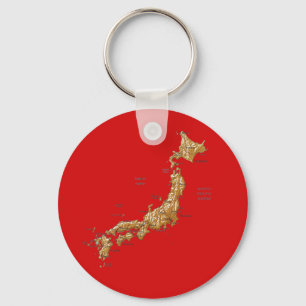 Japan Map Sleutelhanger