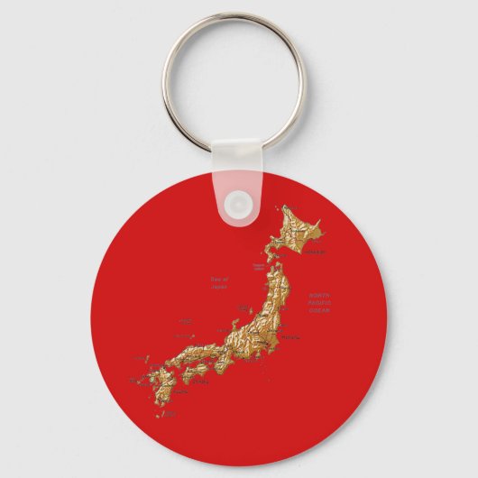 Japan Map Sleutelhanger (Voorkant)