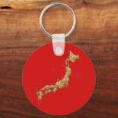 Japan Map Sleutelhanger (Voorkant)