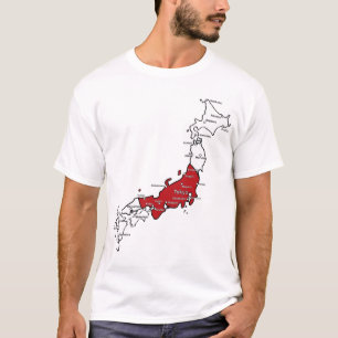 Japan Map T-shirt