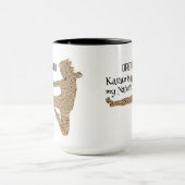 Japan Martial Arts Personalized Karate Silhouette Mok (Midden)