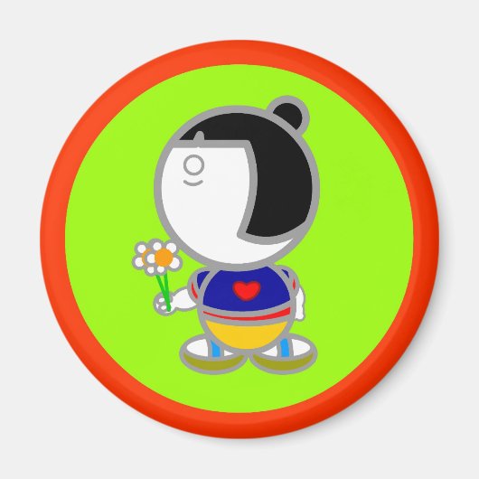 JAPAN MEISJE Magneet (Voorkant)