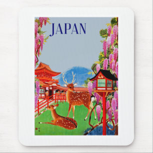 Japan met Deer Muismat