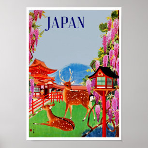 Japan met Deer Poster