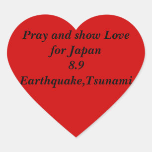 Japan met Love_ Hart Sticker