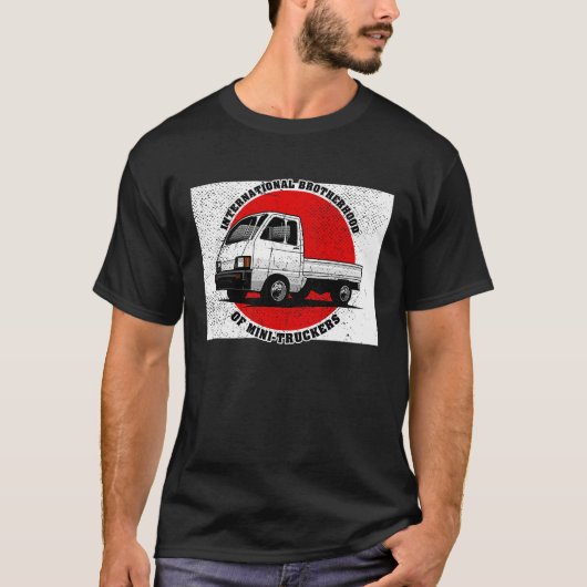 Japan Mini Truck Kei Car 4wd Road Pap Truck me T-shirt (Voorkant)