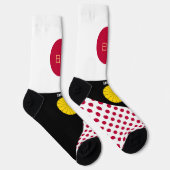 Japan, mode, Japanse vlag, patriottisch Sokken (Rechts)