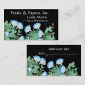 Japan Morning Glory Floral Flower Visitekaartje (Voorkant / Achterkant)