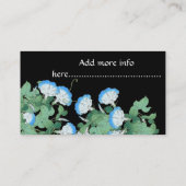 Japan Morning Glory Floral Flower Visitekaartje (Achterkant)