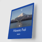 Japan - Mount Fuji Afbeelding Wall Clock Vierkante Klok (Hoek)