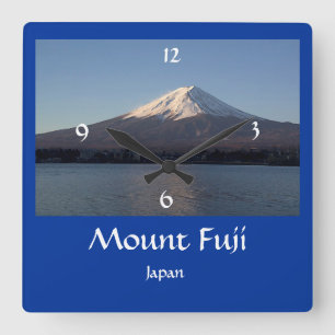 Japan - Mount Fuji Afbeelding Wall Clock Vierkante Klok