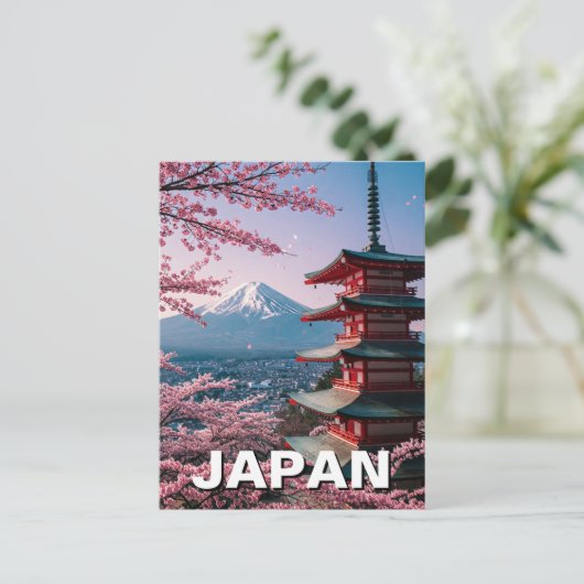 Japan Mount Fuji Fujisan Cherry Blossoms Briefkaar Briefkaart (Staand voorkant)