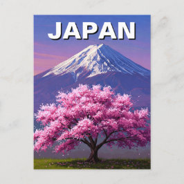 Japan Mount Fuji Fujisan Cherry Blossoms Briefkaar Briefkaart