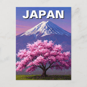 Japan Mount Fuji Fujisan Cherry Blossoms Briefkaar Briefkaart