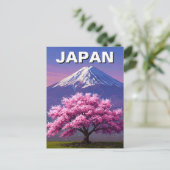 Japan Mount Fuji Fujisan Cherry Blossoms Briefkaar Briefkaart (Staand voorkant)