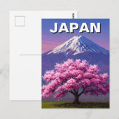 Japan Mount Fuji Fujisan Cherry Blossoms Briefkaar Briefkaart (Voorkant / Achterkant)