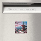 Japan Mount Fuji Fujisan Cherry Blossoms Briefkaar Magneet (Insitu (Vaatwasser))