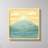 JAPAN | Mount Fuji | papiersnijden Canvas Afdruk (Voorkant)