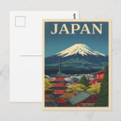 Japan Mount Fuji Uitzicht Briefkaart (Voorkant / Achterkant)