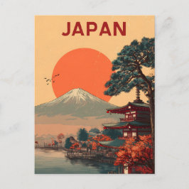 Japan Mount Fuji vintage Briefkaart