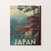 Japan Mount Fuji vintage Legpuzzel (Verticaal)
