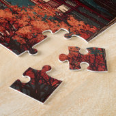 Japan Mount Fuji vintage Legpuzzel (Zijkant)