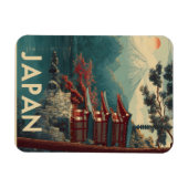 Japan Mount Fuji vintage Magneet (Horizontaal)