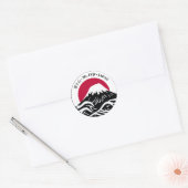Japan Mount Mt. Fuji 富士山 Honshu Ronde Sticker (Envelop)