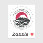 Japan Mount Mt. Fuji 富士山 Honshu Sticker (Vel)