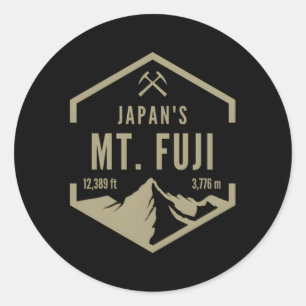 Japan Mt Fuji Ronde Sticker
