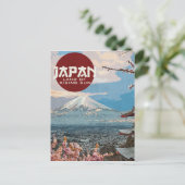 Japan Mt. Fuji Travel Briefkaart (Staand voorkant)