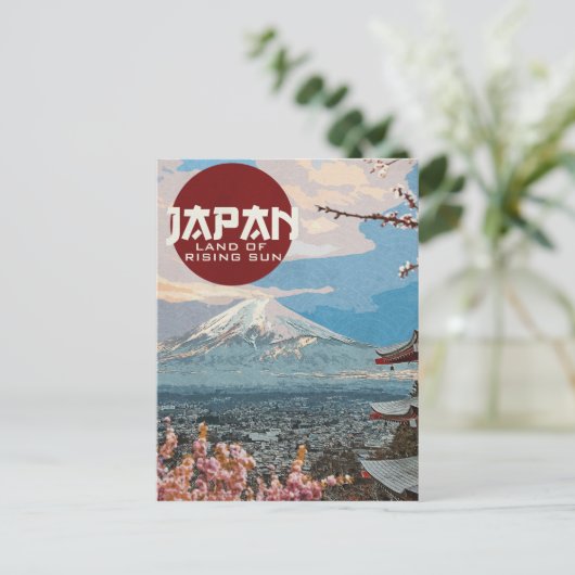 Japan Mt. Fuji Travel Briefkaart (Staand voorkant)