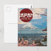  Japan Mt. Fuji Travel Briefkaart (Voorkant / Achterkant)