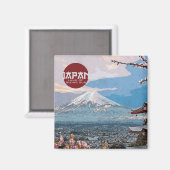  Japan Mt. Fuji Travel Magneet (Voorkant / Achterkant)