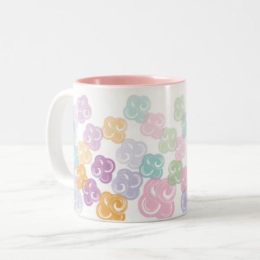 JAPAN MUG Swirling Tweekleurige Koffiemok (Voorkant links)
