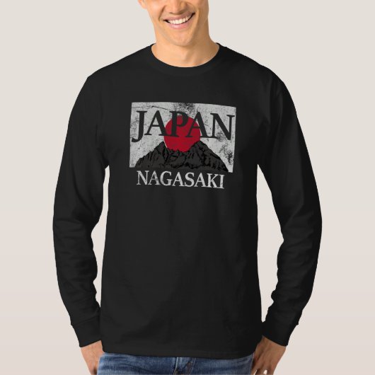 Japan Nagasaki Fuji san flag Premium T-shirt (Voorkant)