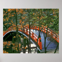Japan, Nara Pref., Nara. De Koninklijke Brug gloei