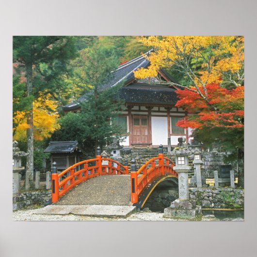 Japan, Nara, Ryuzenji Tempel Poster (Voorkant)