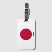 Japan National Flag Patriotic Bagagelabel (Voorkant (verticaal))